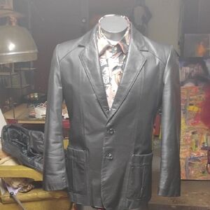 Vintage Black Leather Jacket